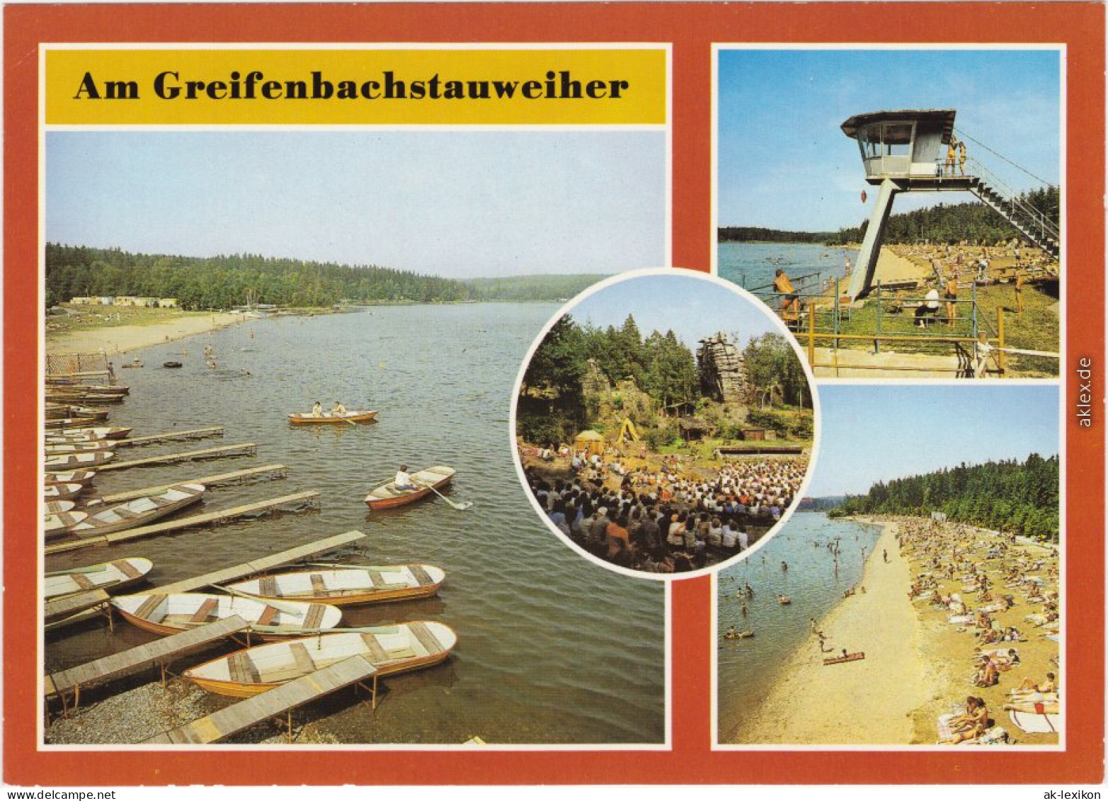 Ehrenfriedersdorf Greifenbachstauweiher, Naturtheater Greifensteine 1986 - Ehrenfriedersdorf