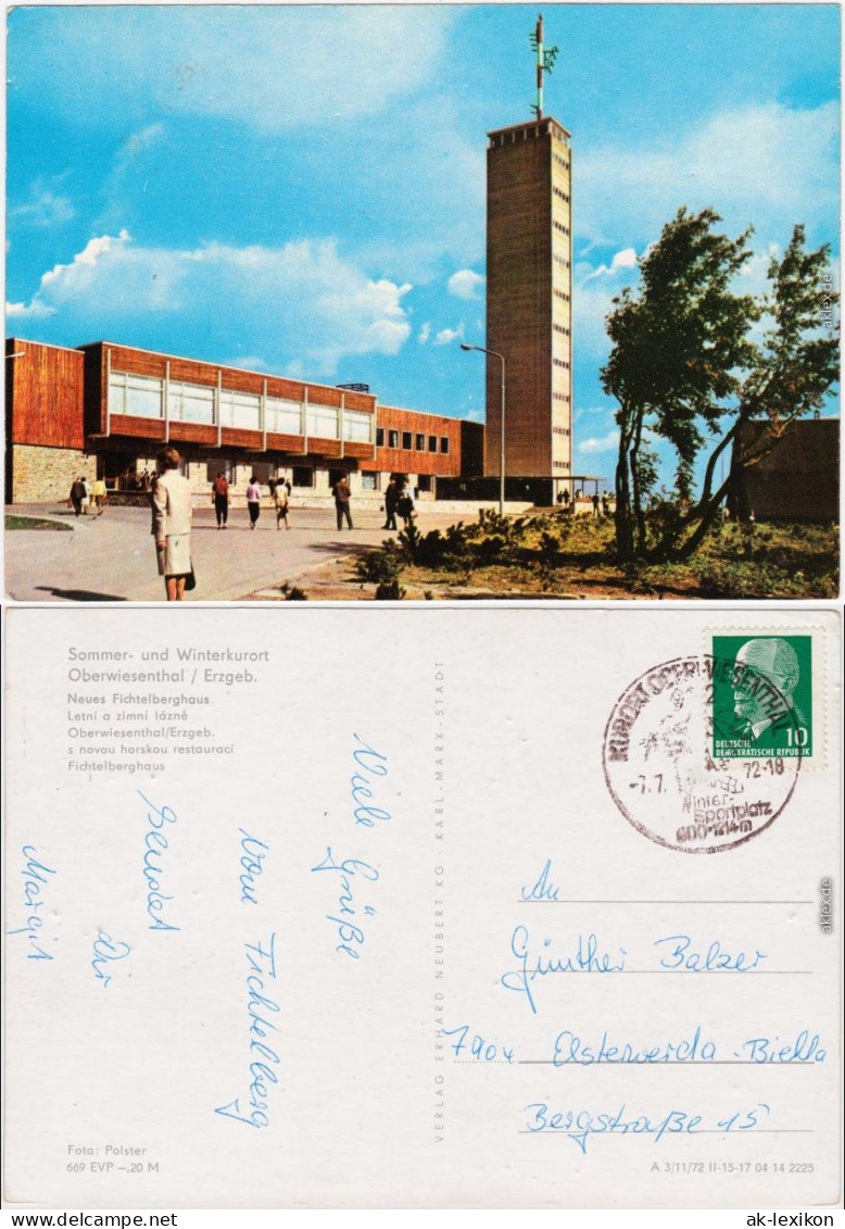 Oberwiesenthal Fichtelberghaus Und Wetterwarte 1972 - Oberwiesenthal