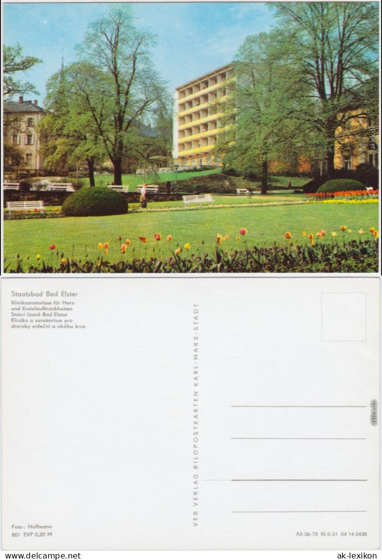 Ansichtskarte Bad Elster Kliniksanatorium 1973 - Bad Elster