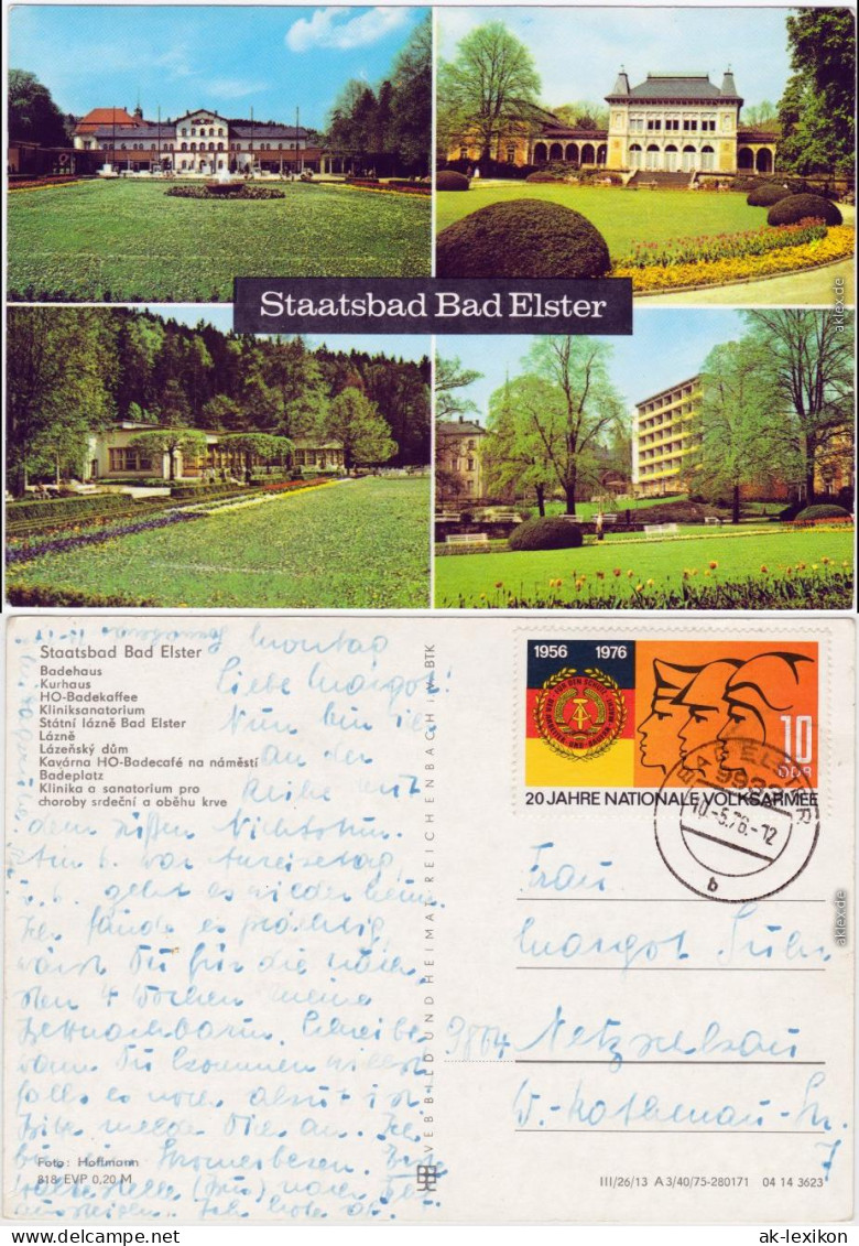 Bad Elster Badehaus, Kurhaus, HO-Badekaffee, Kliniksanatorium 1975 - Bad Elster