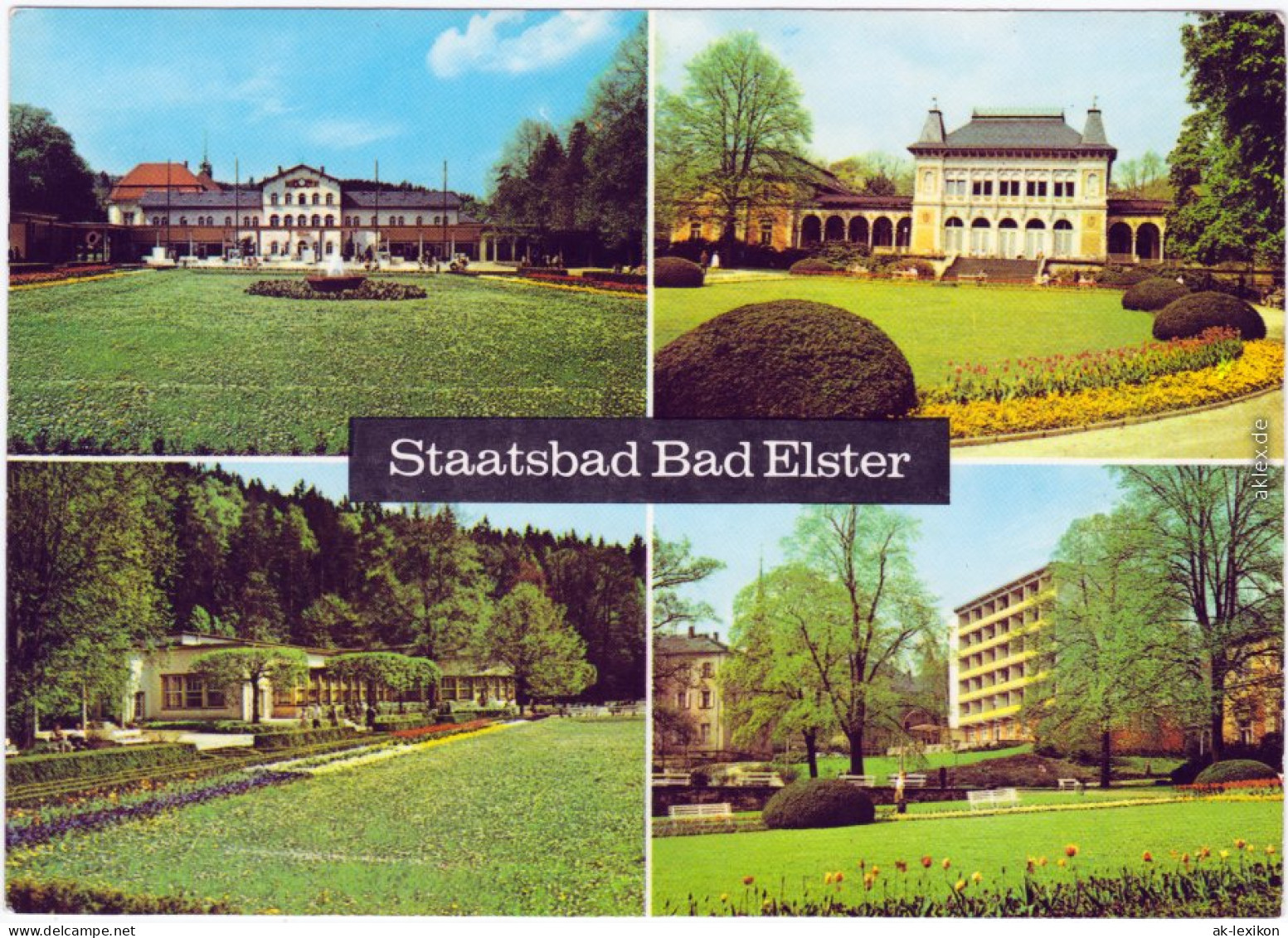 Bad Elster Badehaus, Kurhaus, HO-Badekaffee, Kliniksanatorium 1975 - Bad Elster