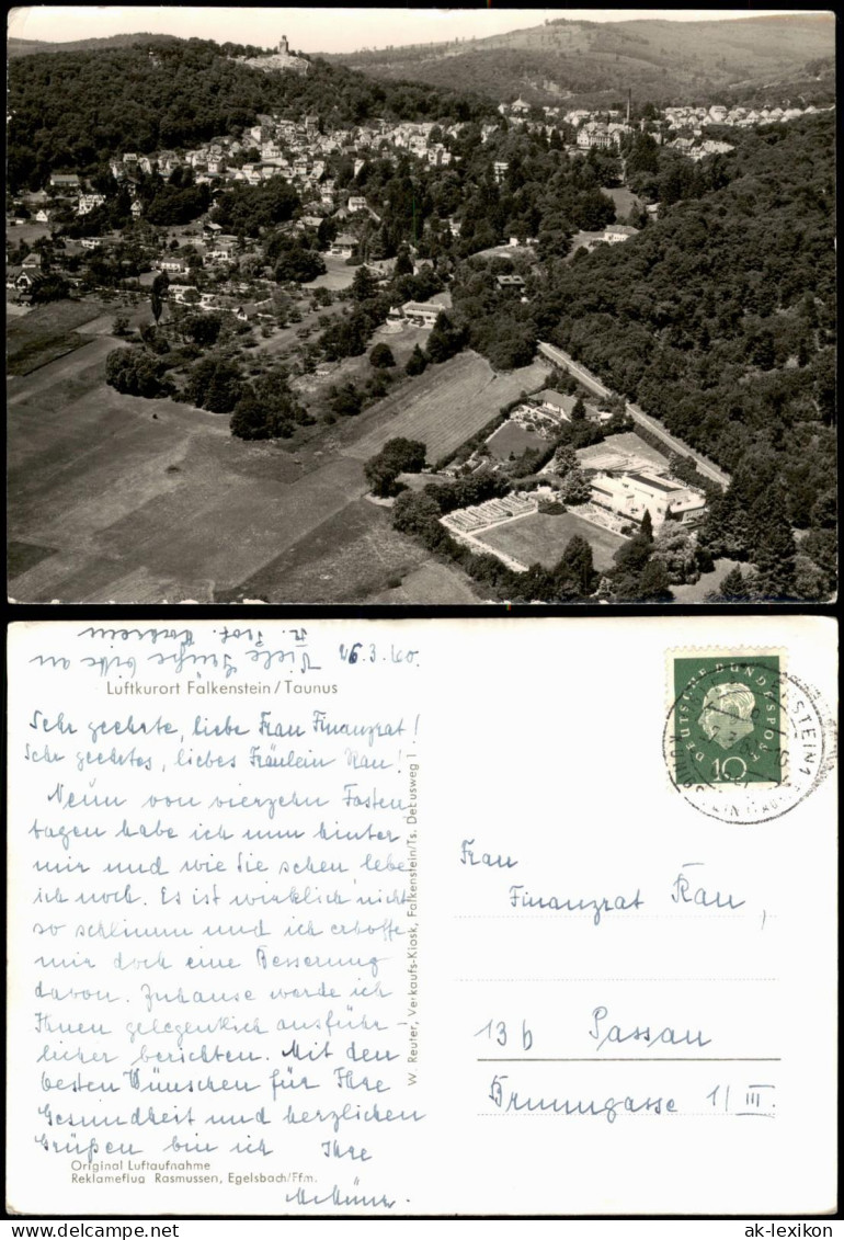 Falkenstein-Königstein (Taunus) Panorama Luftkurort Falkenstein Taunus 1960 - Koenigstein