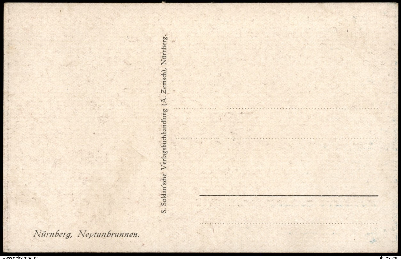 Ansichtskarte Nürnberg Künstlerkarte Partie Am Neptunbrunnen 1910 - Nuernberg