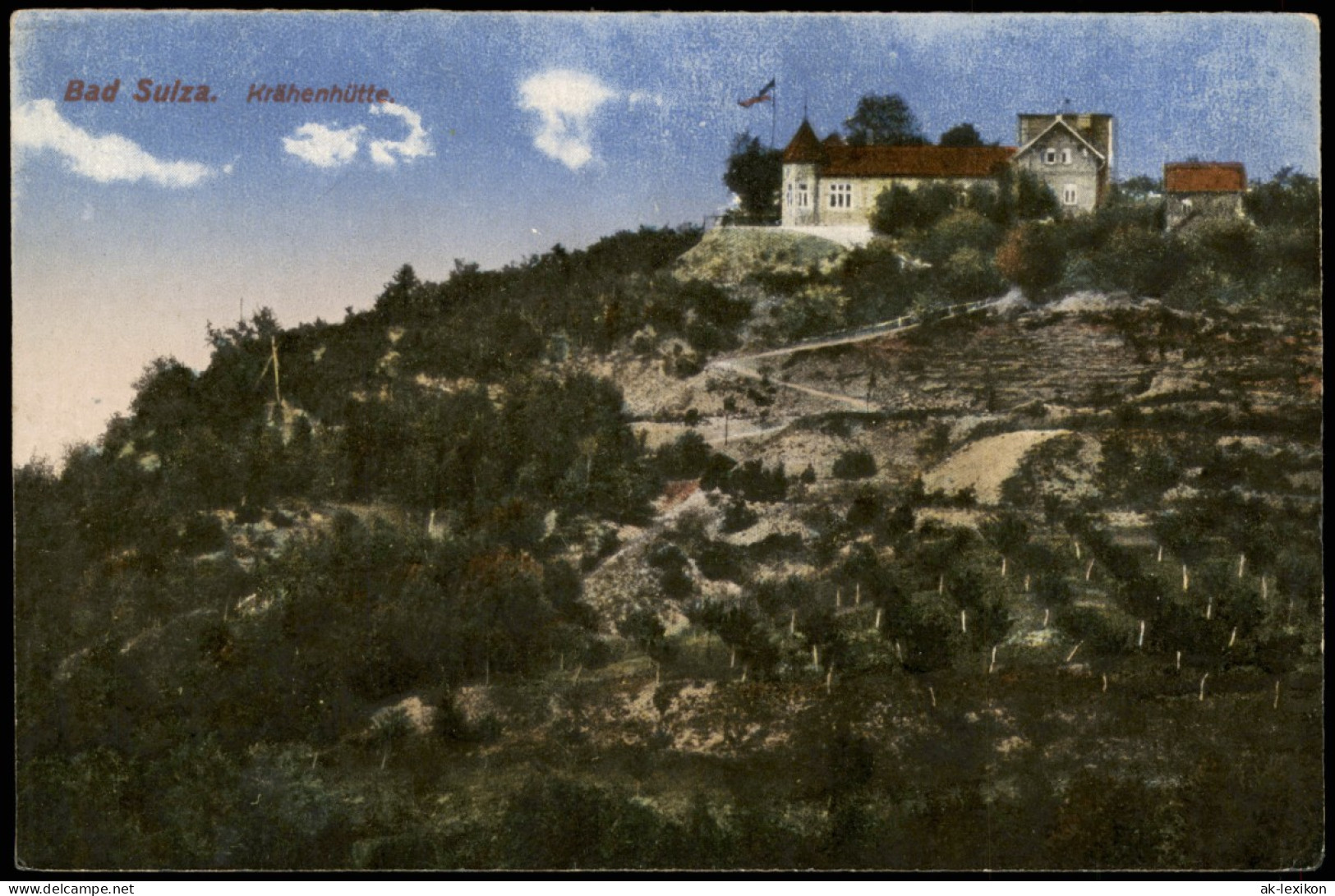 Ansichtskarte Bad Sulza Panorama-Ansicht Partie A.d. Krähenhütte 1920 - Bad Sulza