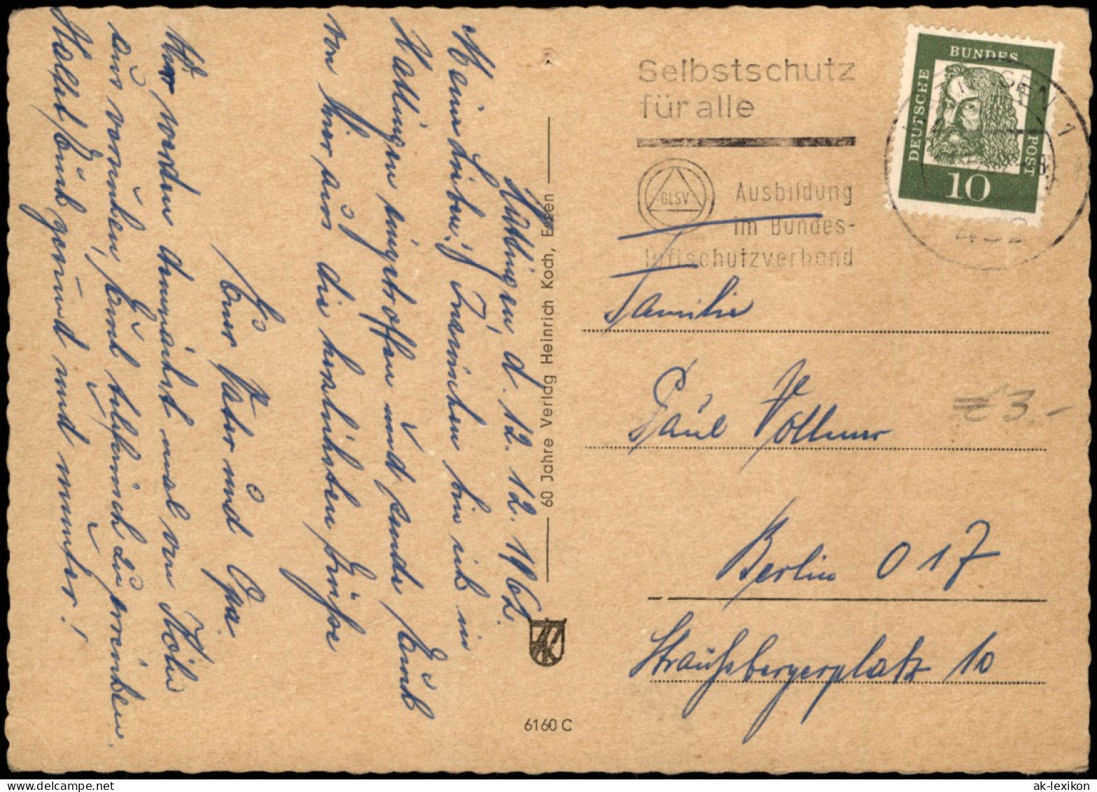 Hattingen Mehrbildkarte Mit Südstadt, Schulenburg, Isenberg 1962 - Hattingen