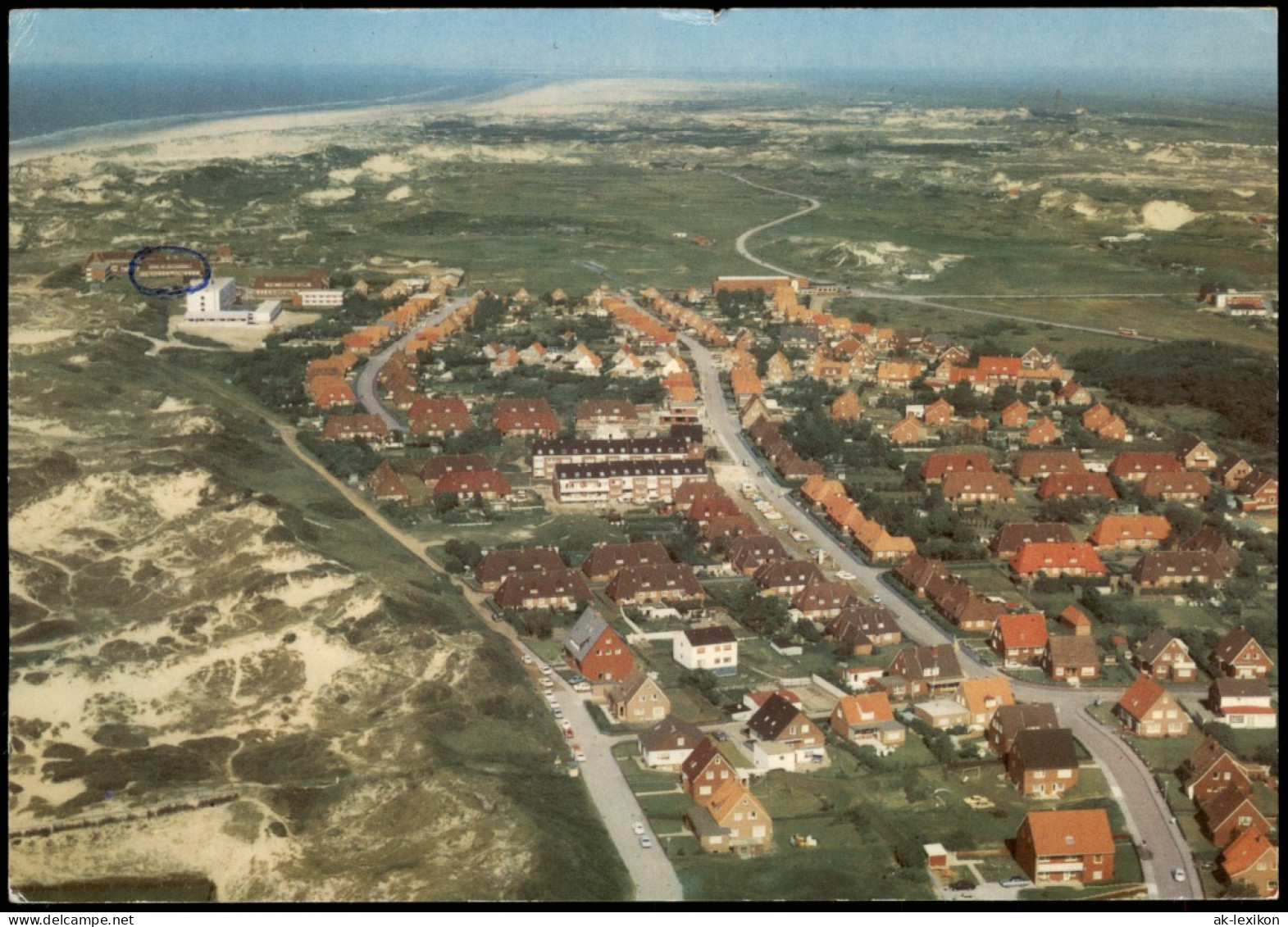 Ansichtskarte Norderney Nordhelm-Siedlung Vom Flugzeug Aus, Luftaufnahme 1975 - Norderney