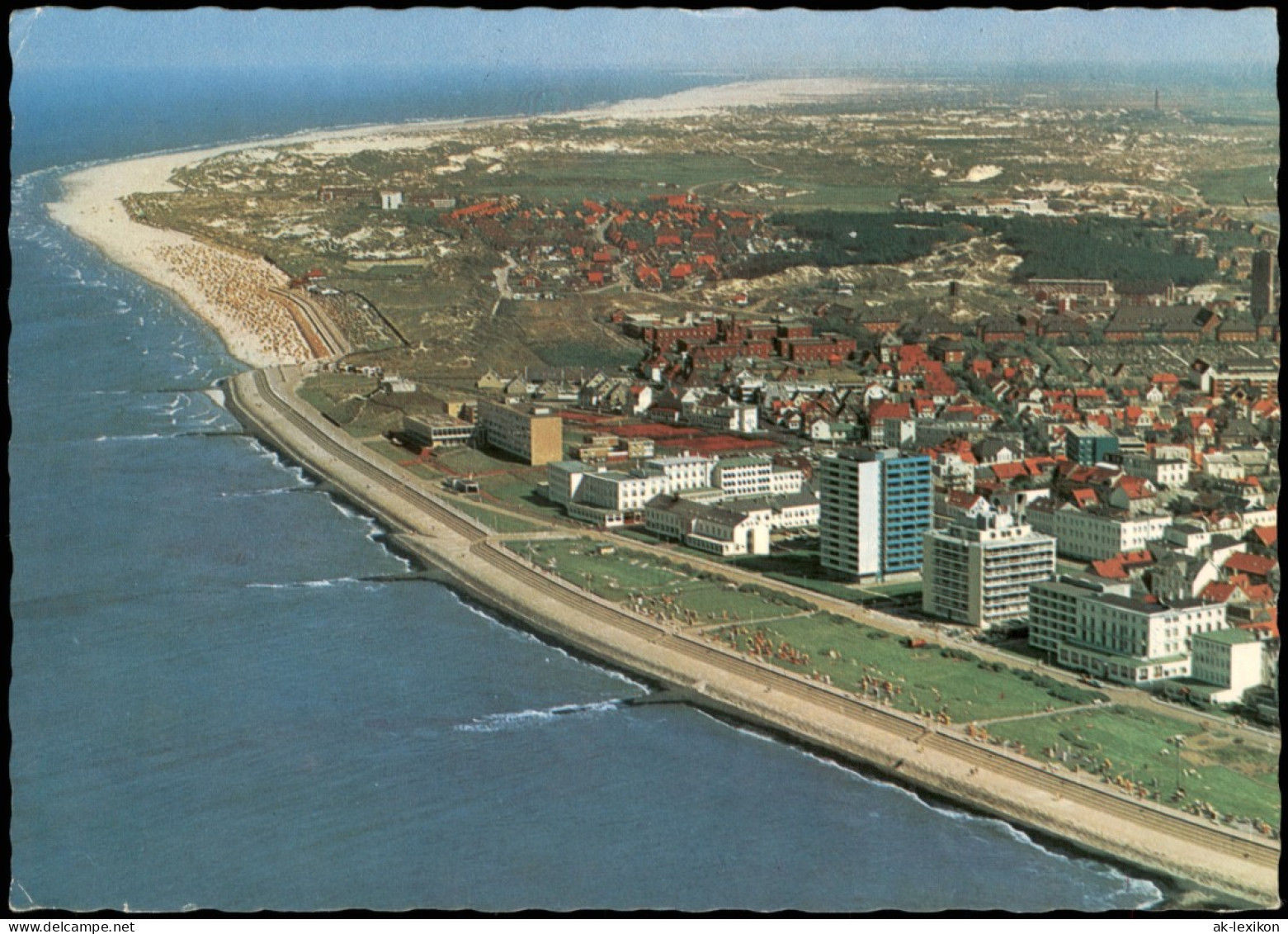 Ansichtskarte Norderney Luftbild Luftaufnahme Von Nordwesten Aus 1975 - Norderney
