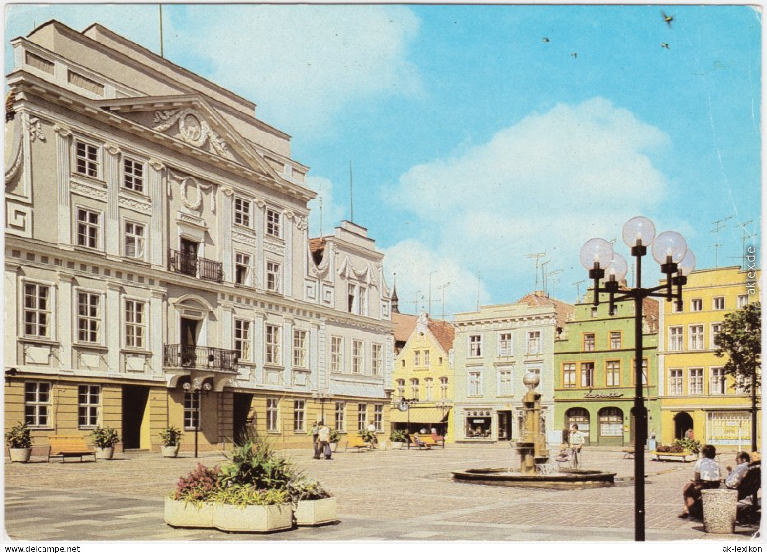 Ansichtskarte Güstrow Marktplatz Mit Brunnen 1981 - Güstrow