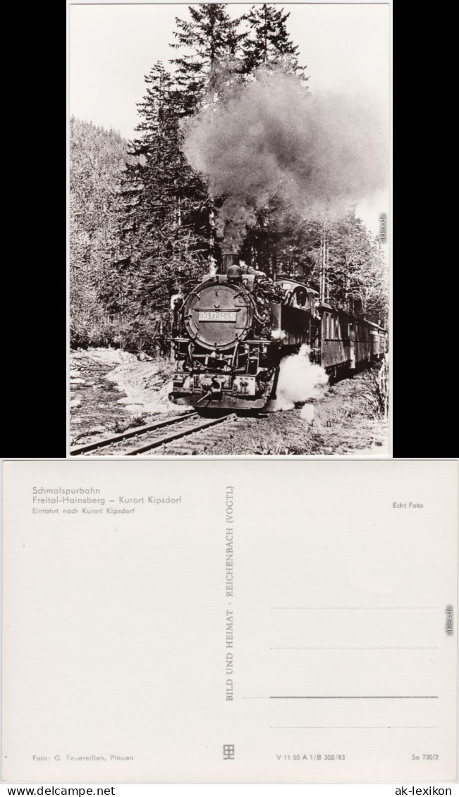 Kipsdorf-Altenberg (Erzgebirge) Schmalspurbahn Freital-Hainsberg Kipsdorf 1983 - Kipsdorf