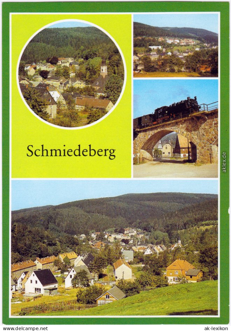 Schmiedeberg (Erzgebirge)-Dippoldiswalde Panorama-Ansichten Und Viadukt 1984 - Schmiedeberg (Erzgeb.)