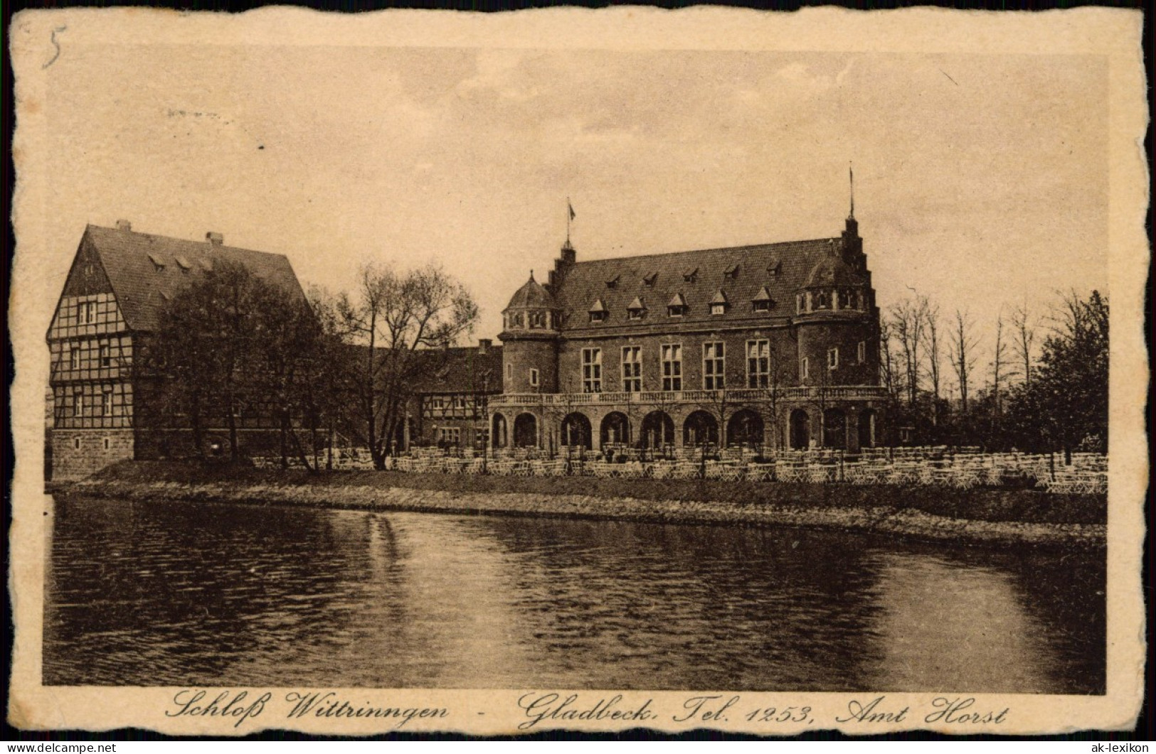 Ansichtskarte Gladbeck Schloß Wittrinngen 1928 - Gladbeck