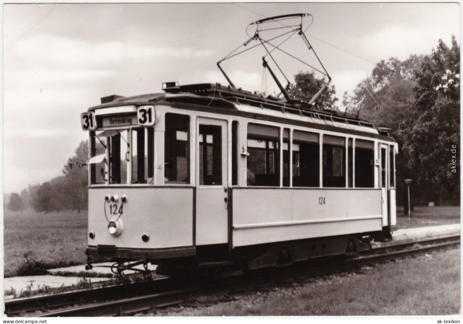 Triebwagen 124 Der Magdeburger Verkehrsbetriebe, 1928 Waggonfabrik Niesky Gebau - Tranvía