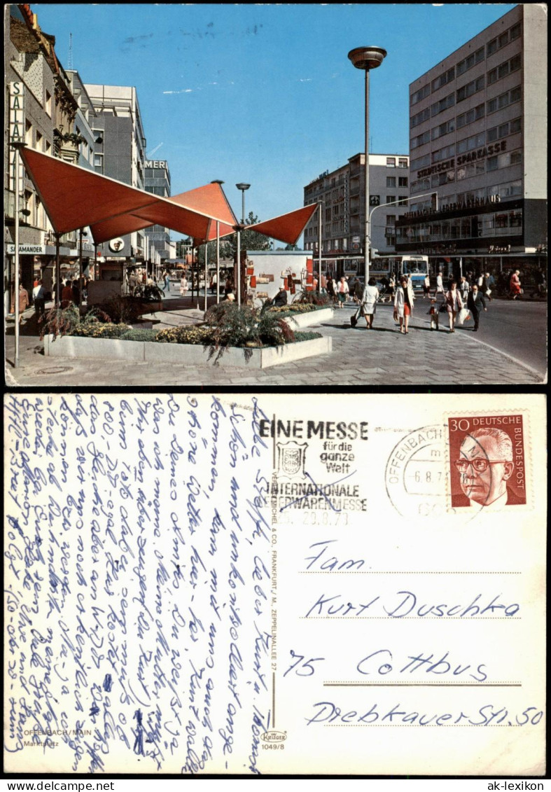 Offenbach (Main) Marktplatz, Leute Beim Einkaufen, Salamander-Schuhgeschäft 1971 - Offenbach