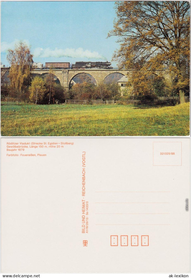  Rödlitzer Viadukt (Strecke St. Egidien - Stollberg) 1988 - Unclassified