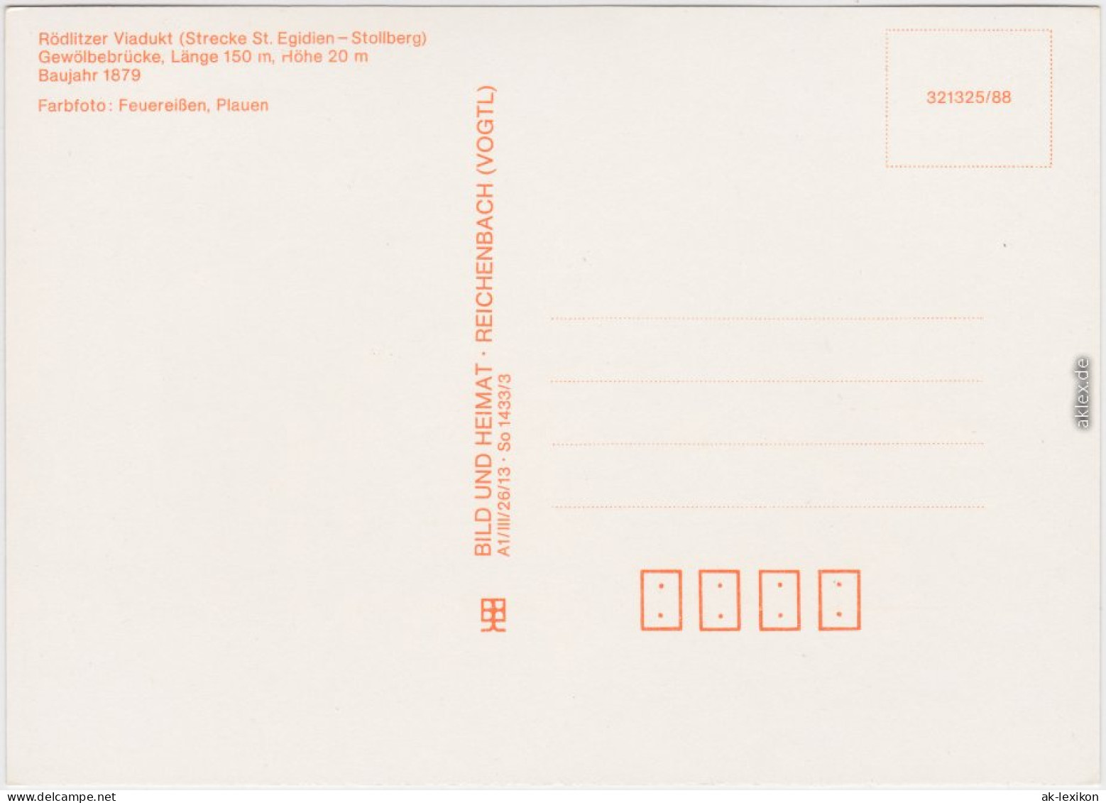  Rödlitzer Viadukt (Strecke St. Egidien - Stollberg) 1988 - Unclassified