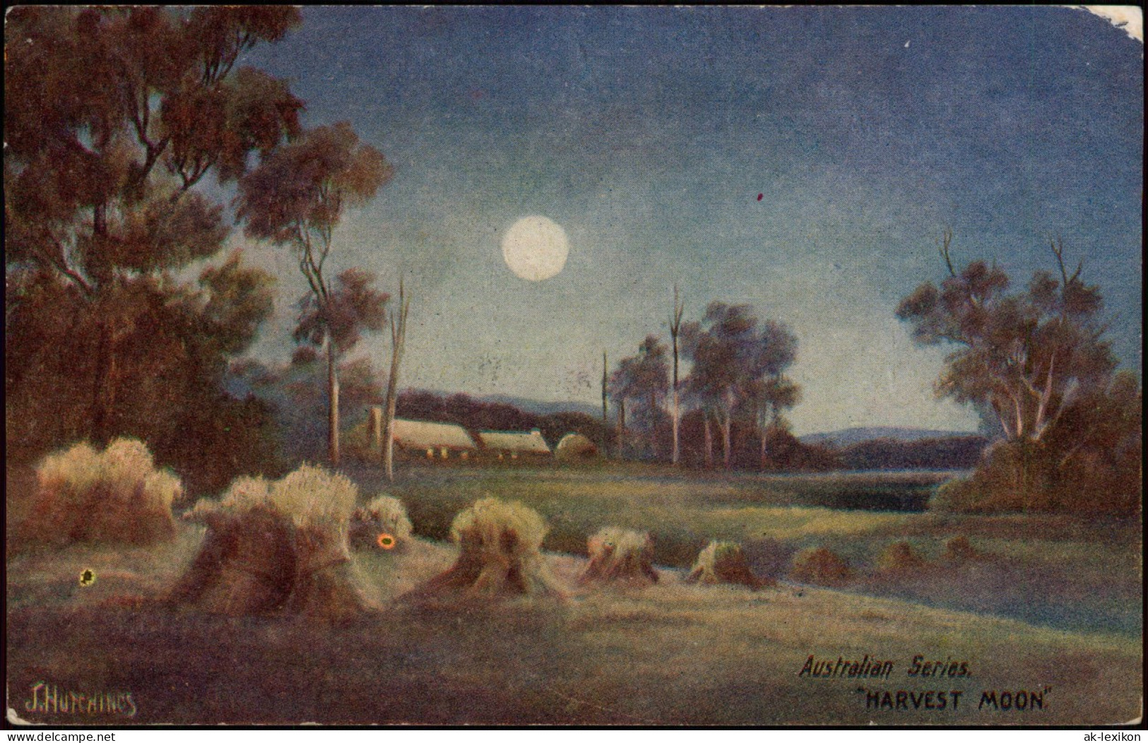 Postcard .Australien Australia Australian HARVEST MOON 1909 - Andere & Zonder Classificatie