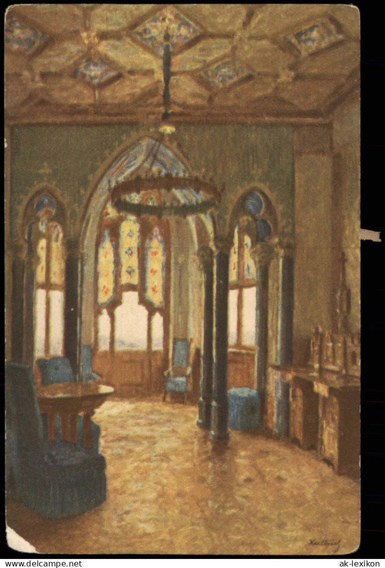 Hechingen Salon Der Kaiserin Nach Gemälde Maler G. Kullrich (Karlsruhe) 1920 - Hechingen