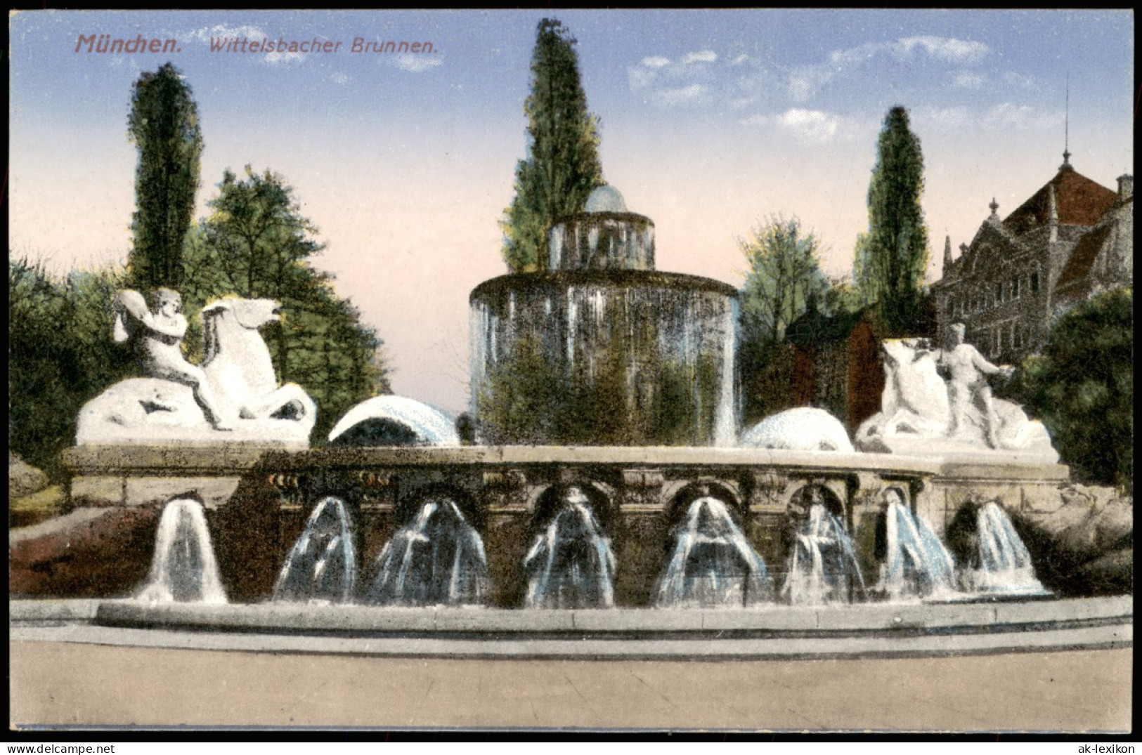 Ansichtskarte München Lenbachplatz Mit Wittelsbacherbrunnen 1922 - Muenchen