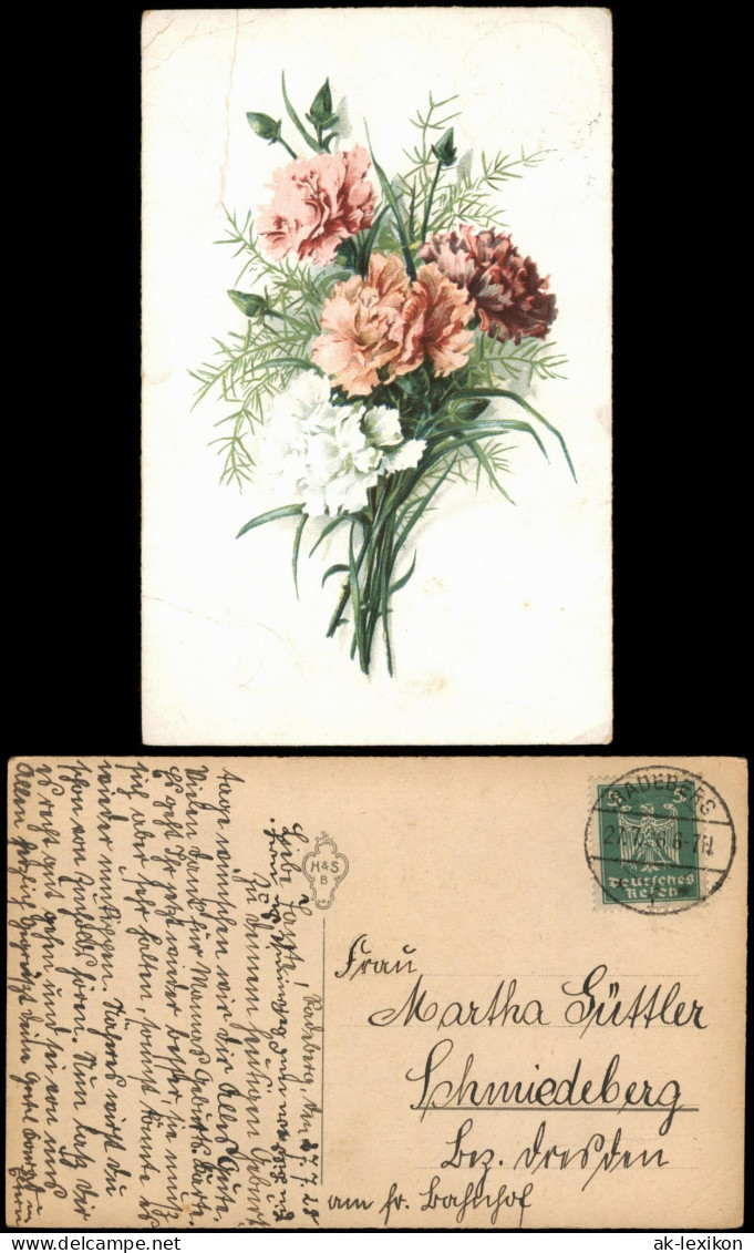 Ansichtskarte  Fauna Pflanzen BLUMEN Künstlerkarte 1926 - Andere & Zonder Classificatie