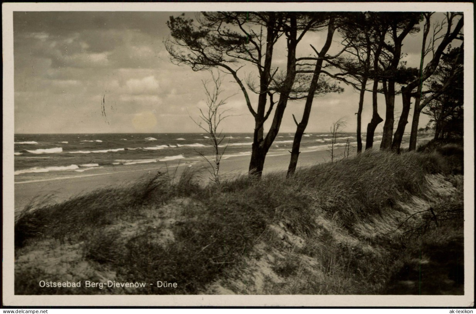 Postcard Berg Dievenow Dziwnów Strand, Düne - Pommern 1933 - Pommern