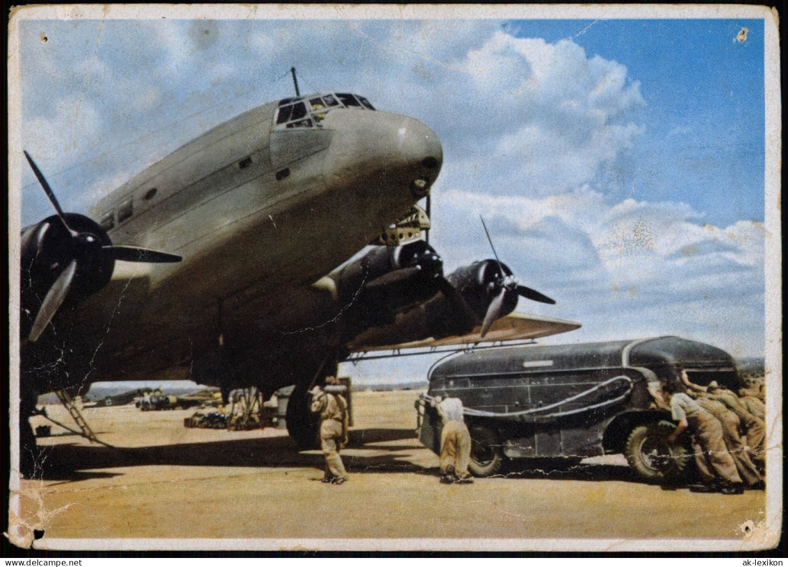 JUNKERS STUKAS UND LUFTTRANSPORTER Flugzeug Airplane Avion Betanken 1940 - 1939-1945: 2de Wereldoorlog