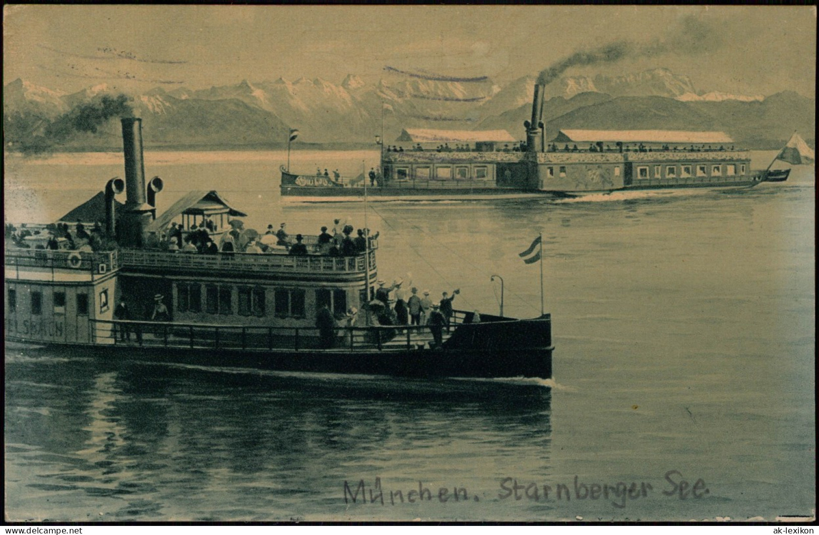 Ansichtskarte Starnberg Schiffe Dampfer Steamer Auf Dem Starnberger See 1932 - Starnberg