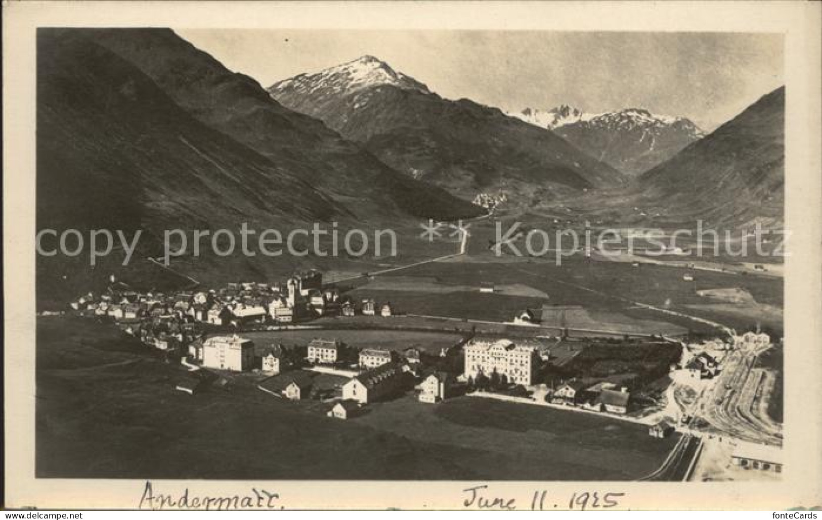 11678981 Andermatt Panorama Gegen Die Furka Andermatt - Autres & Non Classés