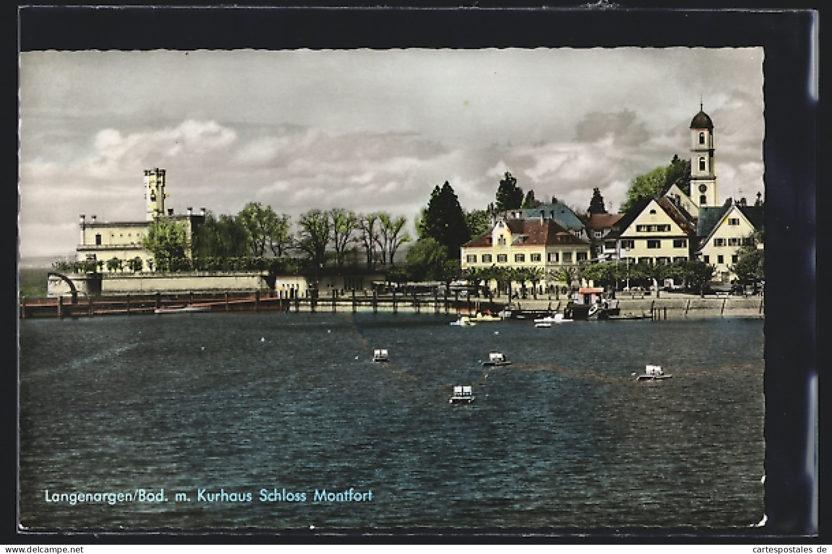 AK Langenargen /Bod., Kurhaus Schloss Montfort Am Wasser  - Langenargen