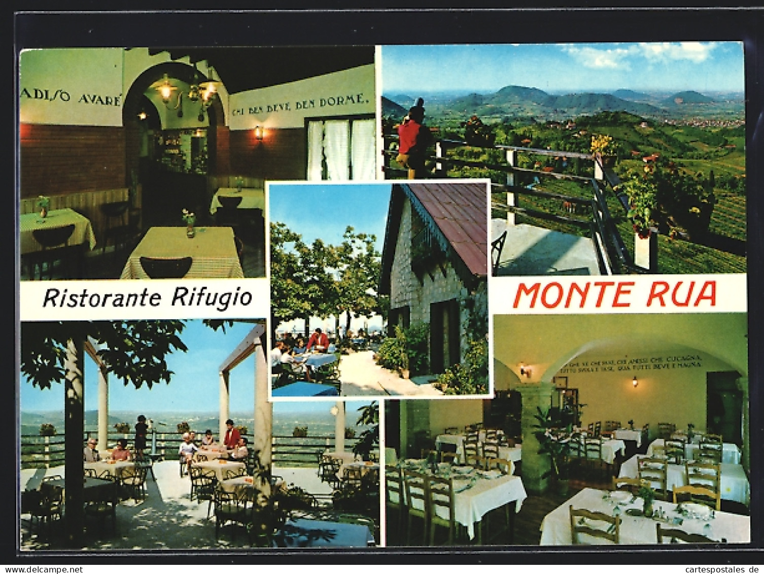 Cartolina Torreglia, Ristorante Rifugio Monte Rua  - Sonstige & Ohne Zuordnung