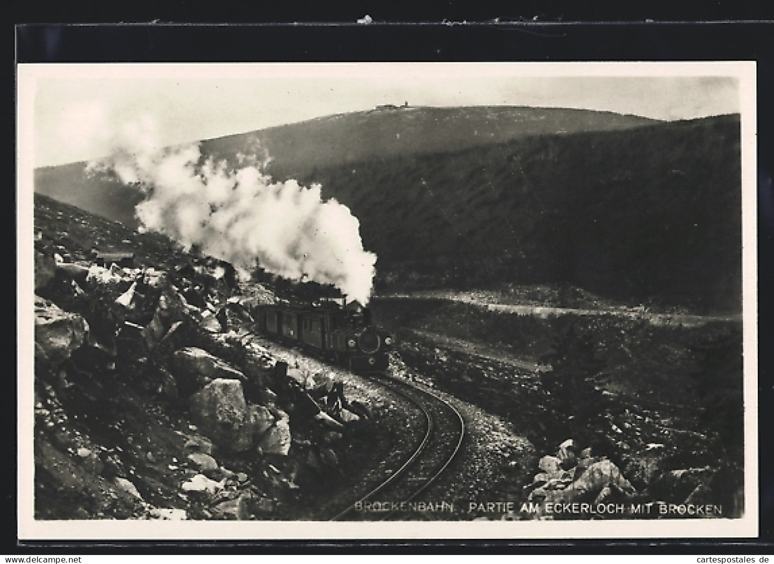 AK Brockenbahn Am Eckerloch Mit Brocken  - Sonstige & Ohne Zuordnung