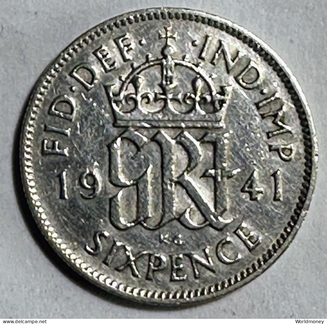 United Kingdom 6 Pence 1941 (Silver) - H. 6 Pence