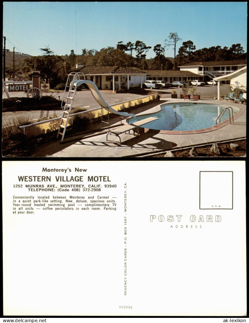 Postcard Monterey California Western Village Motel 1965 - Other & Unclassified