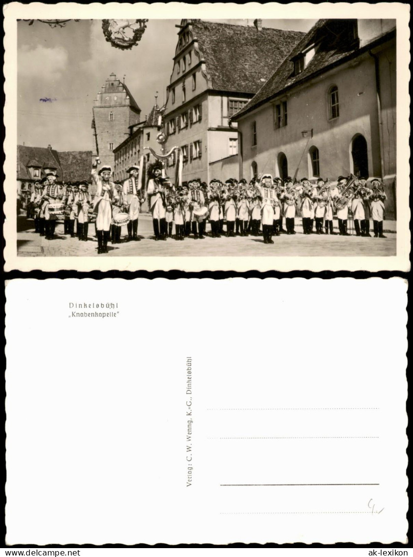 Ansichtskarte Dinkelsbühl ,,Knabenkapelle" - Straßenpartie 1962 - Dinkelsbühl