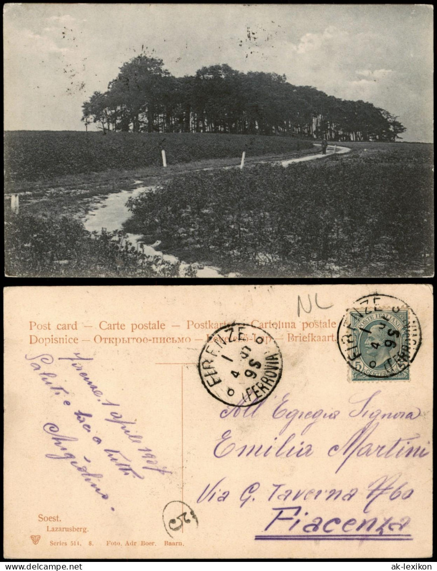 Ansichtskarte Soest Lazarusberg 1908 - Soest