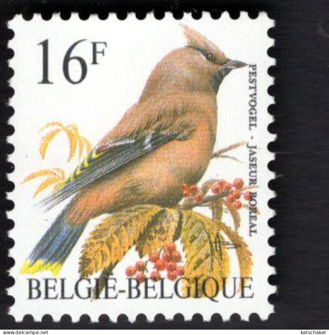 256103893 1994 SCOTT 1447 OCB 2534  (XX) POSTFRIS MINT NEVER HINGED  - FAUNA - BIRDS - JASEUR BOREAL - Ongebruikt