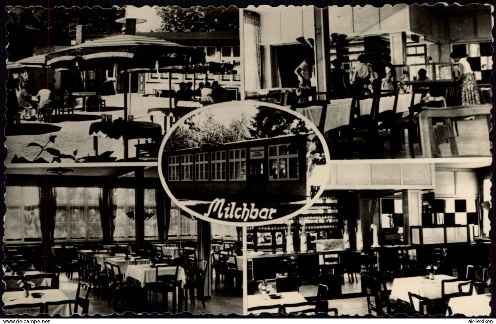 Ansichtskarte  5 Bild: DDR Ansichtskarte Milchbar 1955 - Non Classés