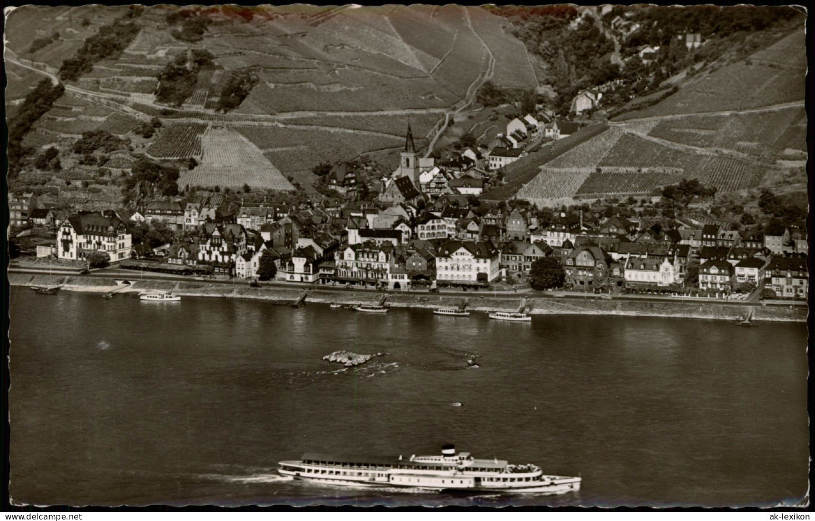 Assmannshausen Am Rhein-Rüdesheim (Rhein) Rheindampfer, Stadt 1959 - Ruedesheim A. Rh.