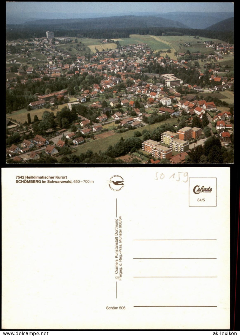 Schömberg (Schwarzwald) Luftbild Gesamtansicht Vom Flugzeug Aus 1984 - Schömberg