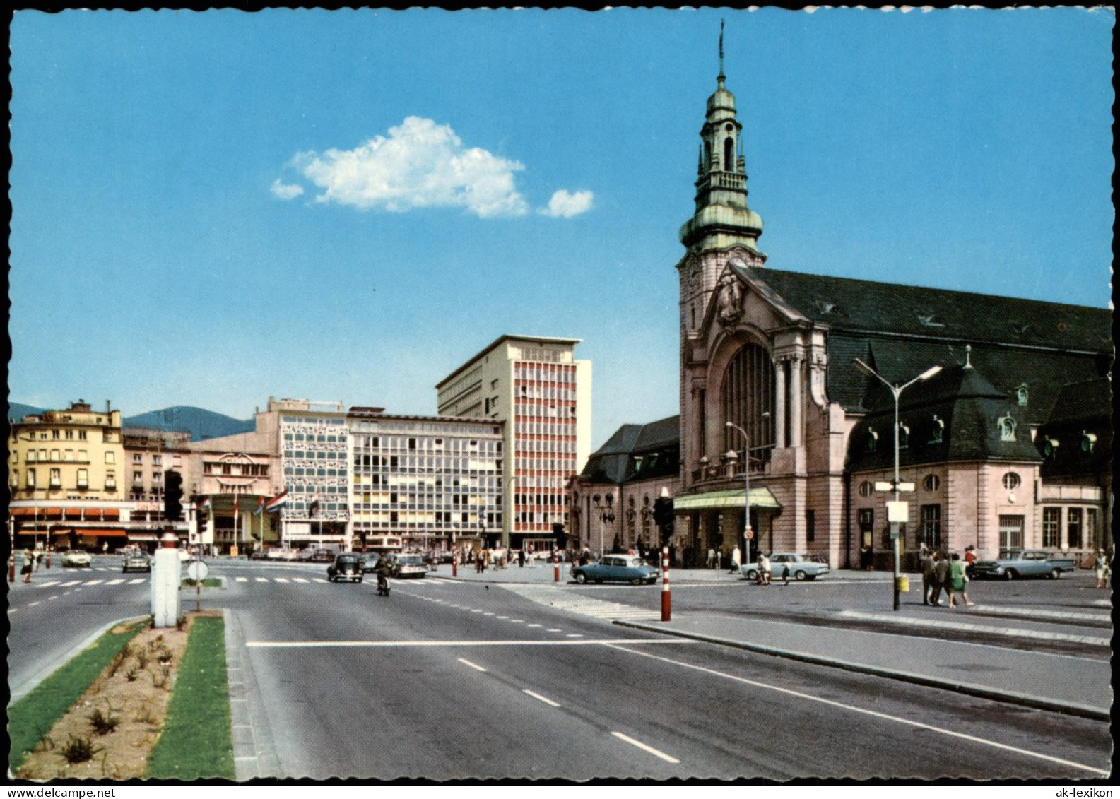 Postcard Luxemburg Hauptbahnhof Gare Centrale 1970 - Autres & Non Classés