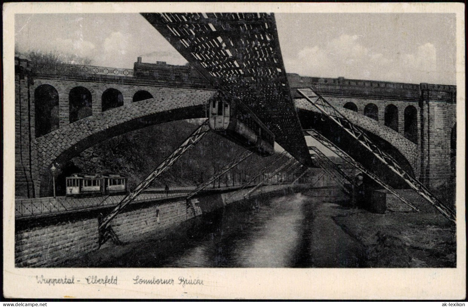 Elberfeld-Wuppertal Sonnborner-Brücke Dampflok Schwebebahn# 1961 - Wuppertal