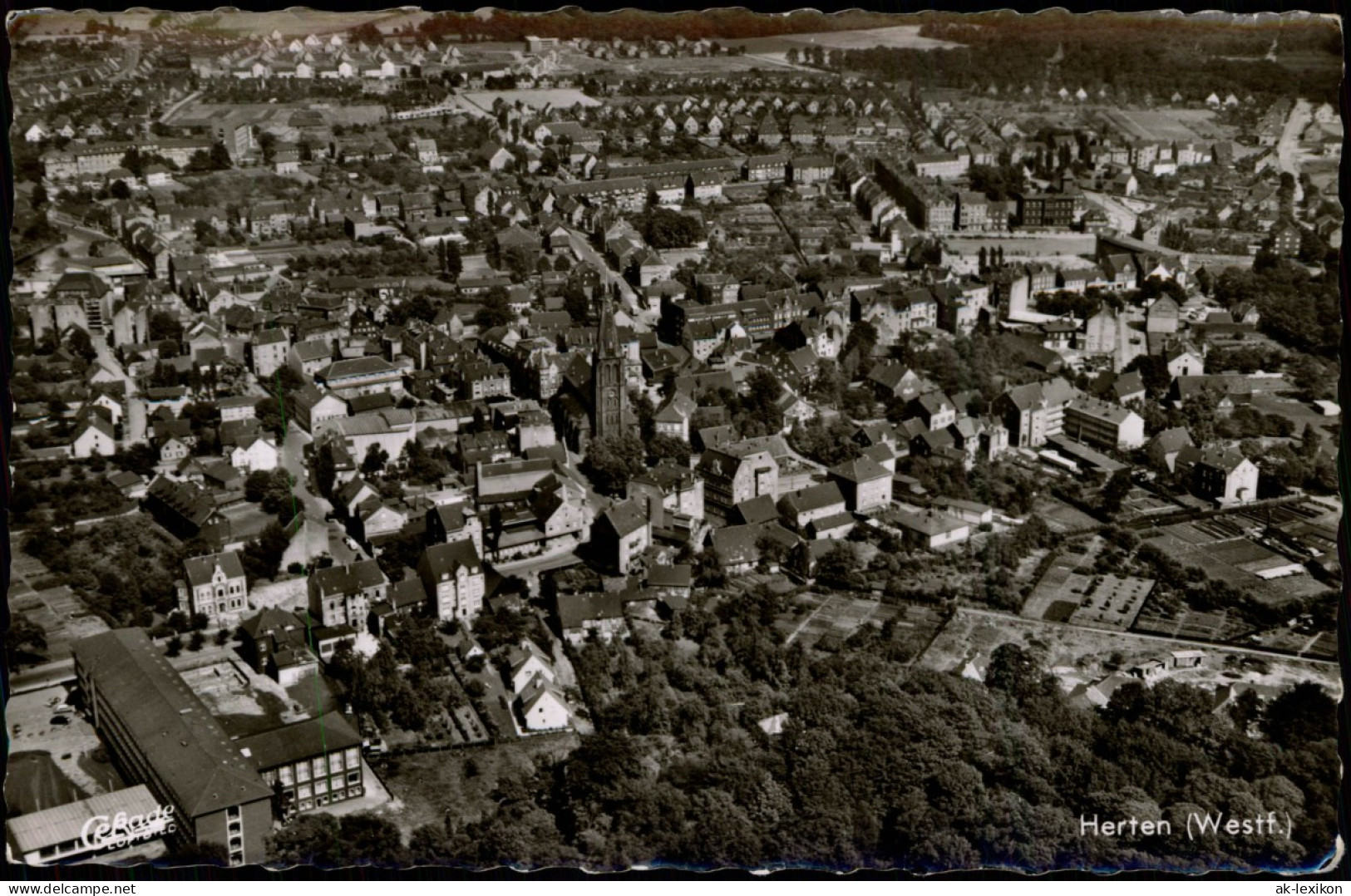 Ansichtskarte Herten (Westfalen) Luftbild 1962 - Herten