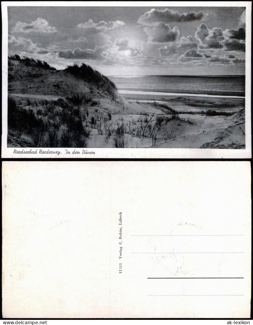 Ansichtskarte Norderney Stimmungsbild In Den Dünen 1956 - Norderney