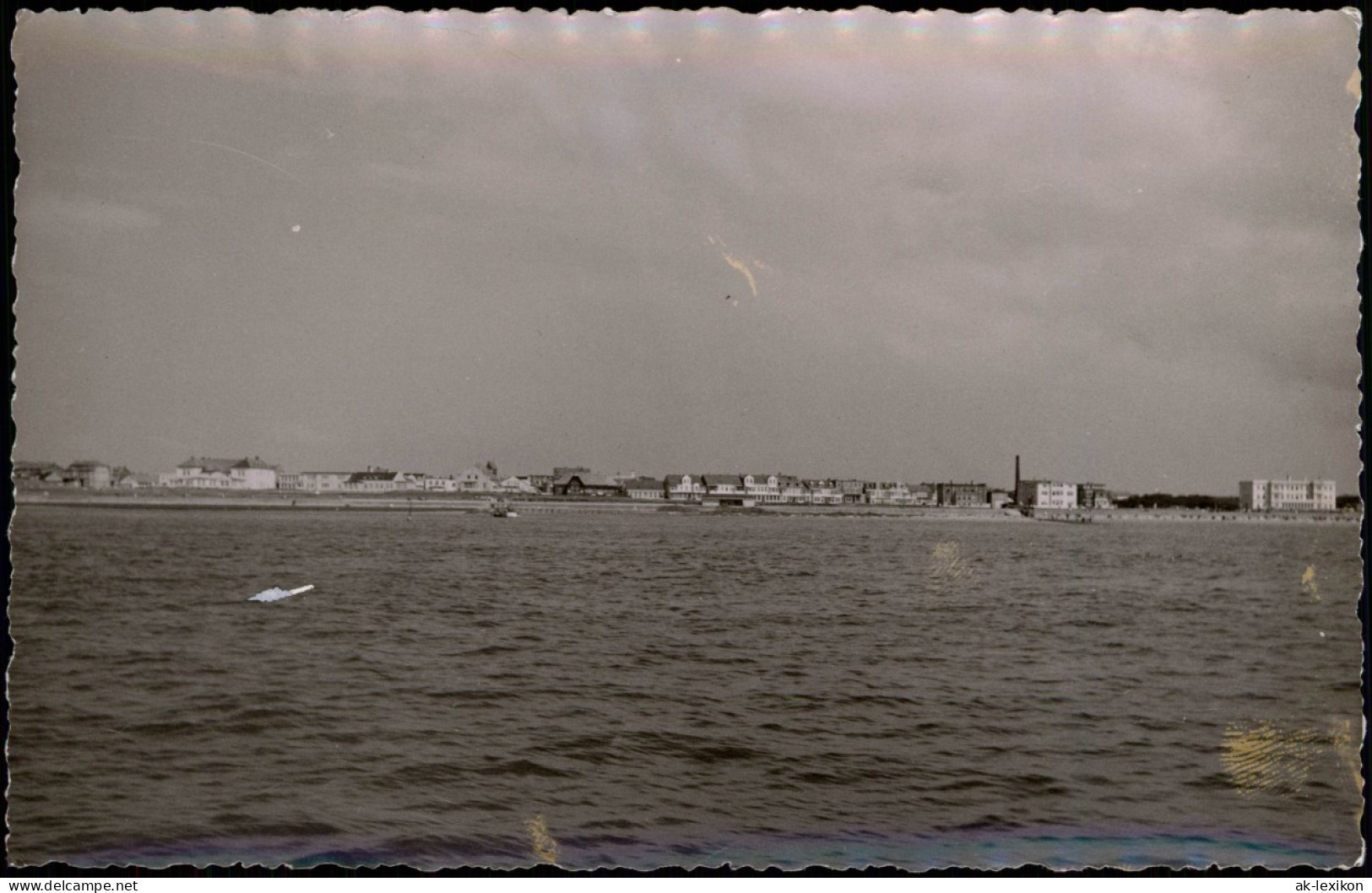 Ansichtskarte Norderney Blick Vom Meer Auf Die Stadt 1934 Privatfoto - Norderney