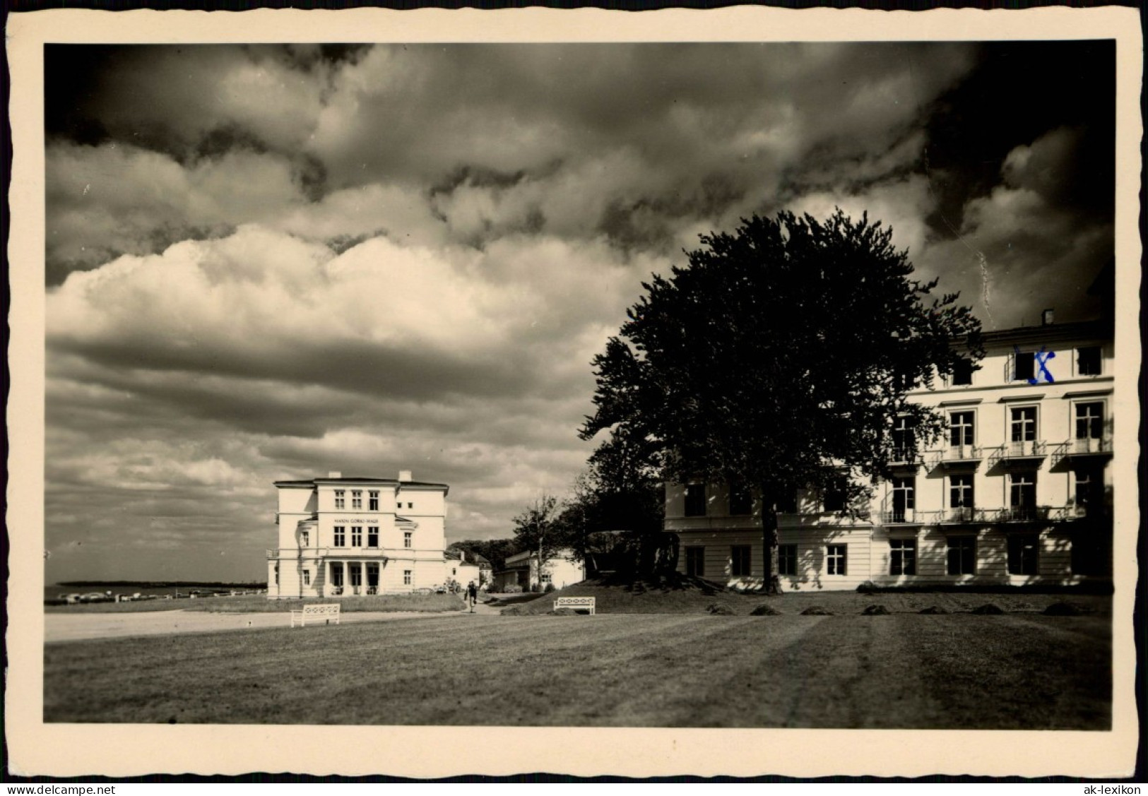 Ansichtskarte Heiligendamm-Bad Doberan Sanatorium Wolken Stimmungsbild 1952 - Heiligendamm