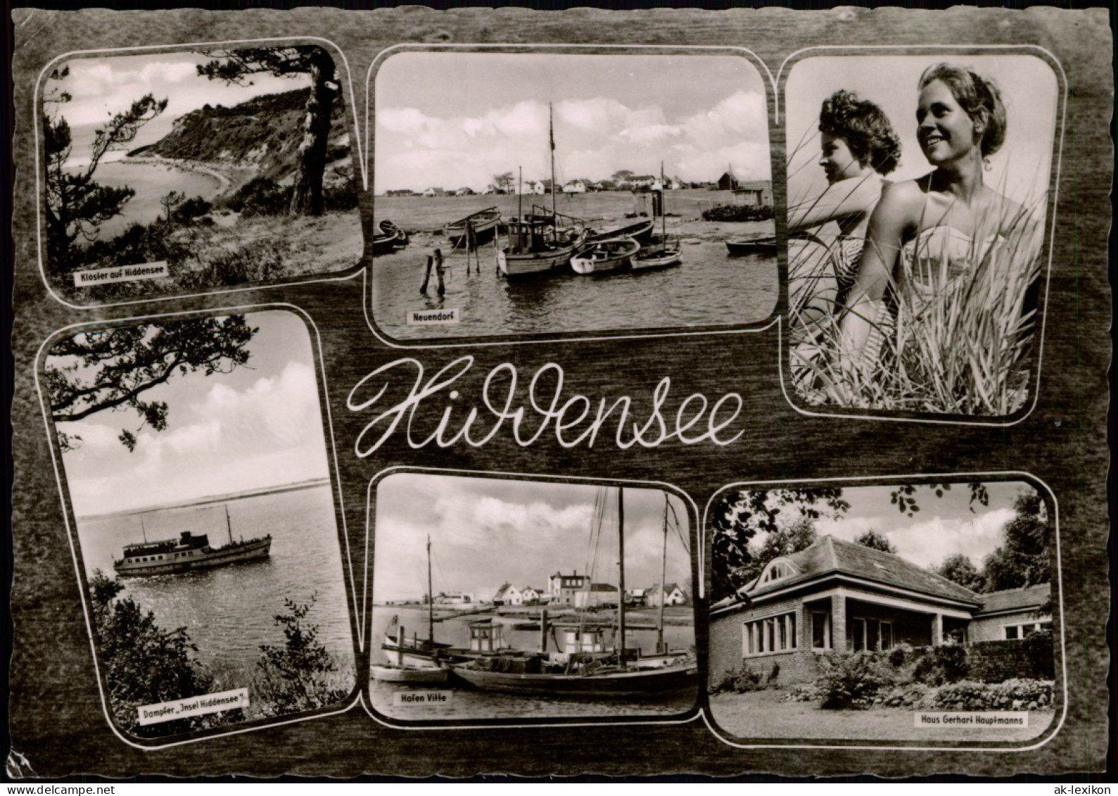 Hiddensee Hiddensjö, Hiddensöe Hafen, Schöne Frauen Am Strand, Vitte 1961 - Hiddensee