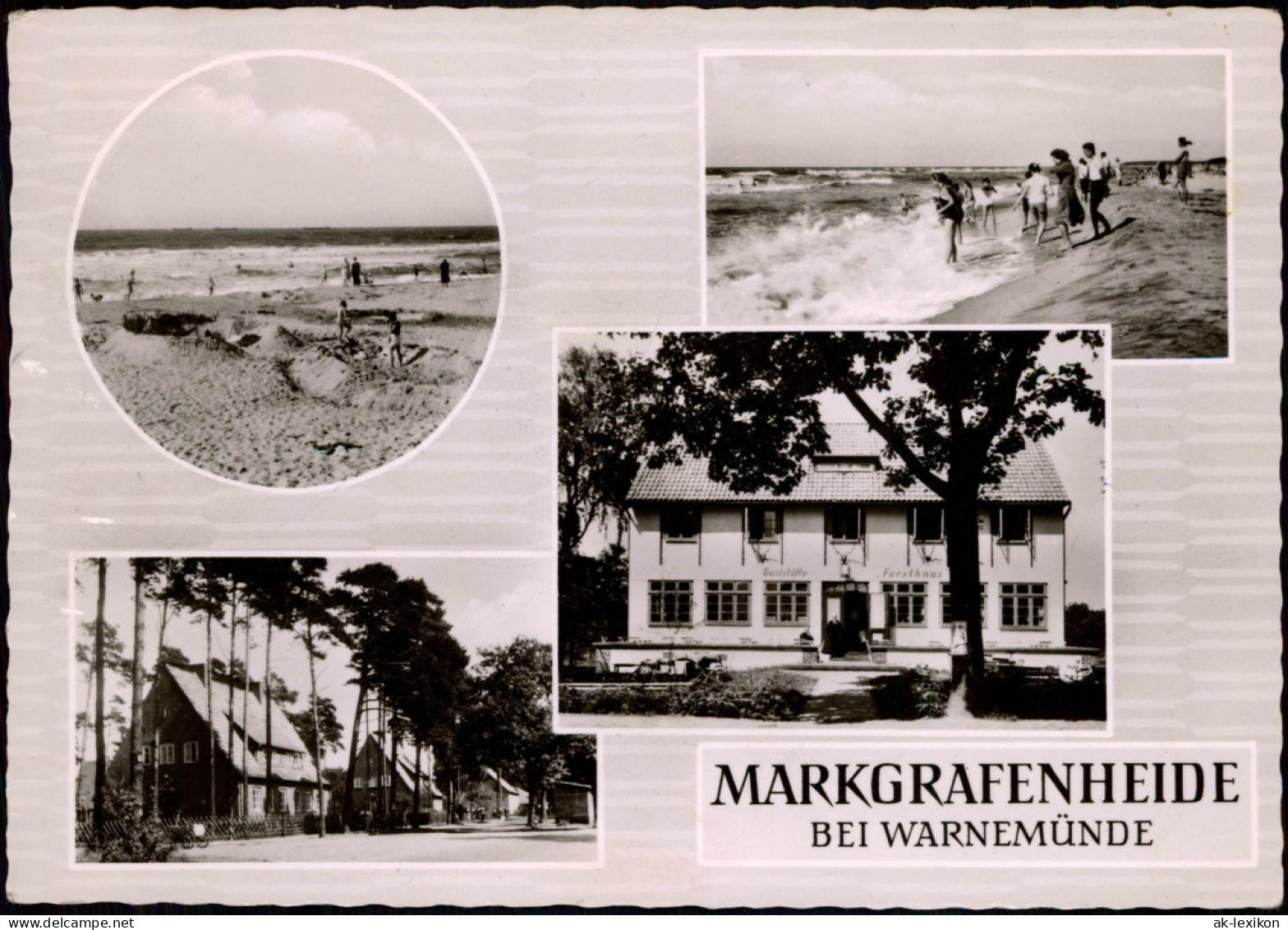 Markgrafenheide-Rostock DDR Mehrbild-AK Mit 4 Foto-Ortsansichten 1963 - Rostock