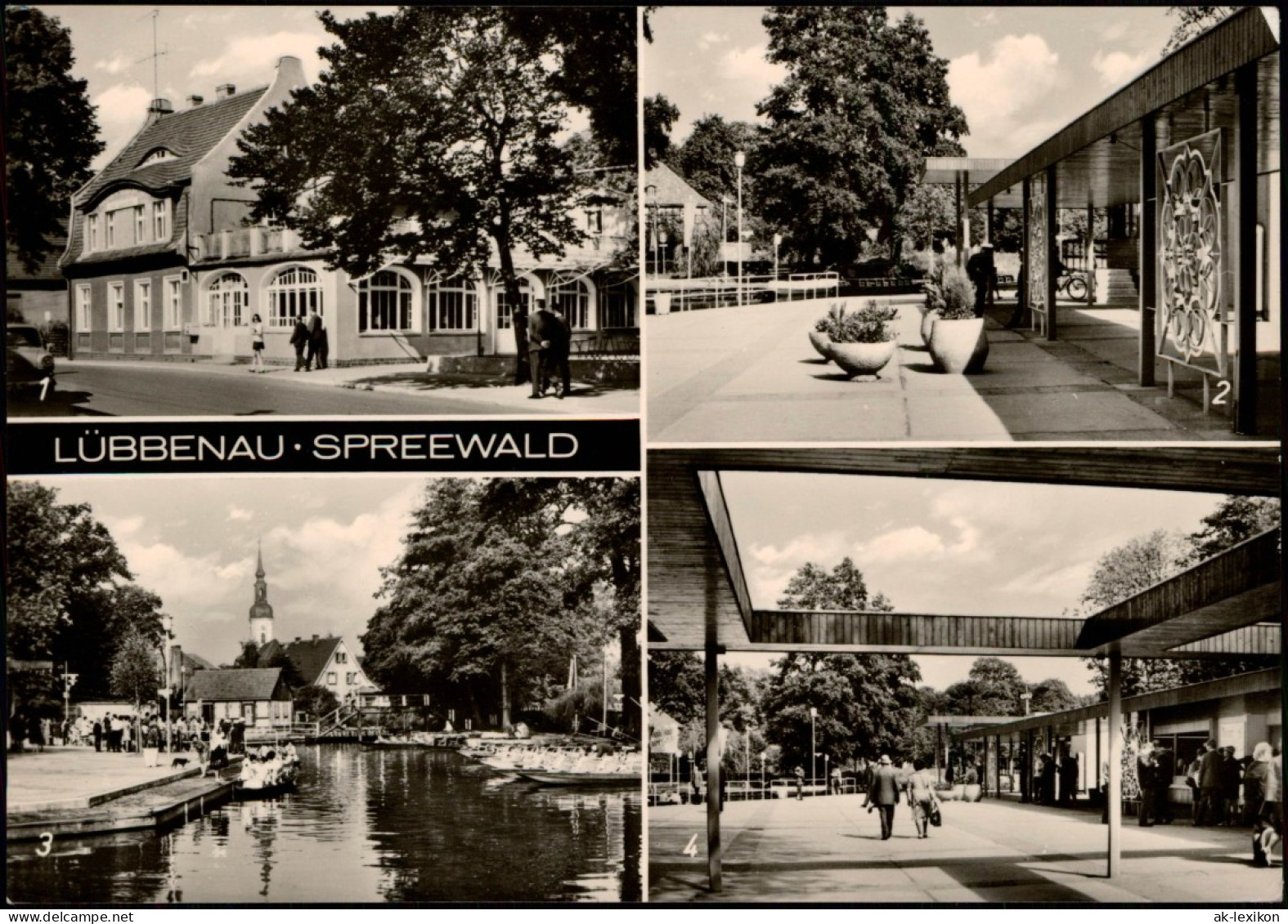 Lübbenau (Spreewald) Lubnjow HO-Gaststätte   Hafen 1976 - Luebbenau