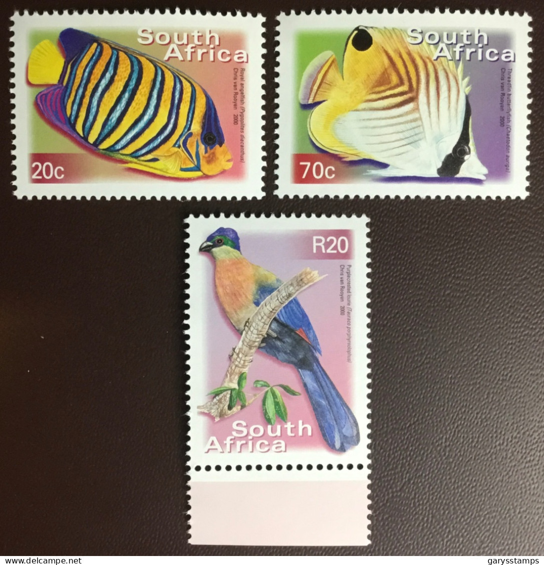 South Africa 2010 Flora & Fauna Perf 14 Definitives Fish Birds MNH - Other & Unclassified
