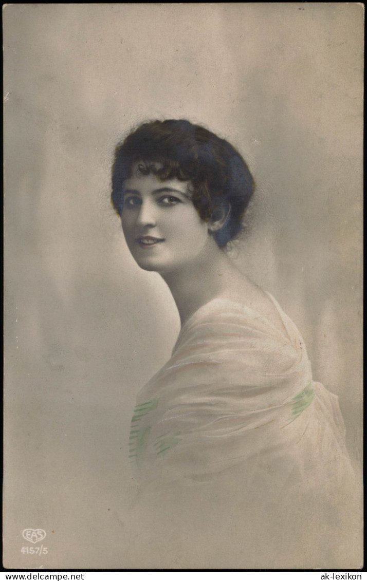 Frühe Fotokunst Frauen Motivkarte Soziales Leben Porträt Junge Frau 1910 - People