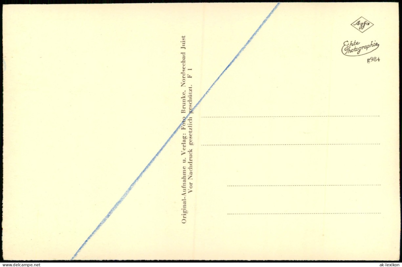 Ansichtskarte Juist Dünen ü. Meer 1939 - Juist